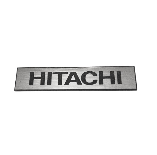 Naklejka Emblemat HITACHI srebrna 60x10mm