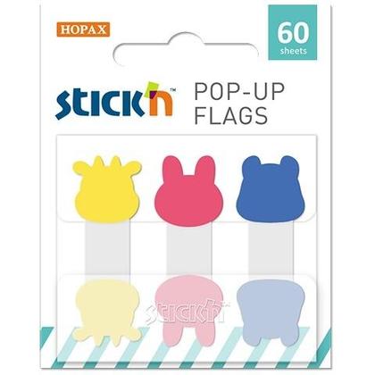 Zakładki indeksujące 2 paski Zwierzęta /Stickn