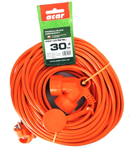 ACAR Przedłużacz ogrodowy PS2-US 3x1 30m