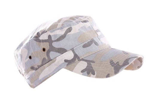 CZAPKA PATROLÓWKA ARMY Z DASZKIEM 100% BAWEŁNA JASNE MORO