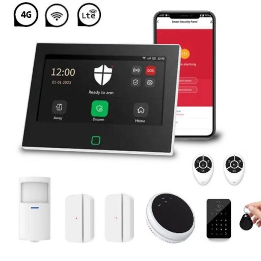 Super zestaw alarmowy AlarmZone Tuya Smart P70 w technologii LTE 4G i Wi-Fi