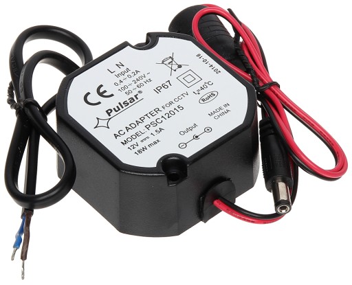 ZASILACZ IMPULSOWY PSC-12015 18W 1.5A 12V DC