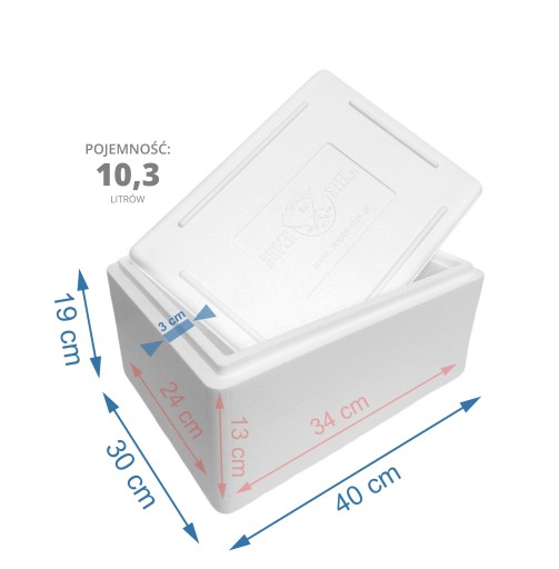 Termobox 10,6L pojemnik styropianowy LODÓWKA TERMO