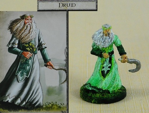 DRUID malowana figurka gry TALISMAN Magia i Miecz