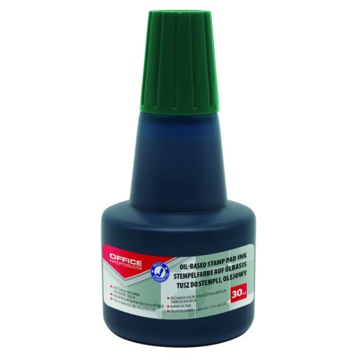Tusz olejowy do pieczątek metalowych 30ml zielony