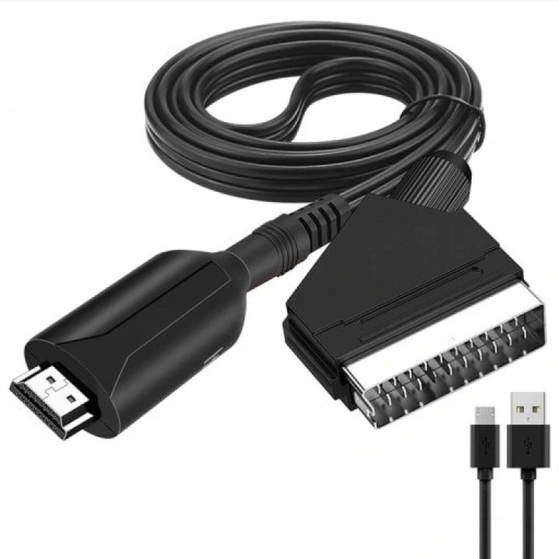 HDMI-kompatybilny Z Adapterem Scart Silikonowy