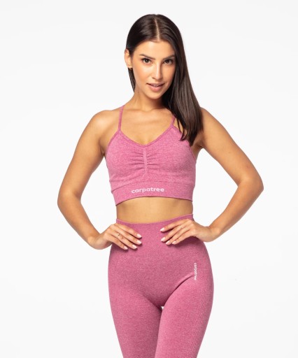 CARPATREE Allure Seamless Pink Melange Biustonosz -M