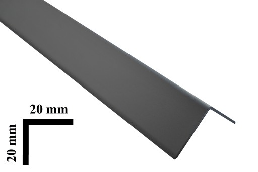 KĄTOWNIK SREBRNY mat 20/20 PROFIL narożny KĄTOWY aluminium 250cm
