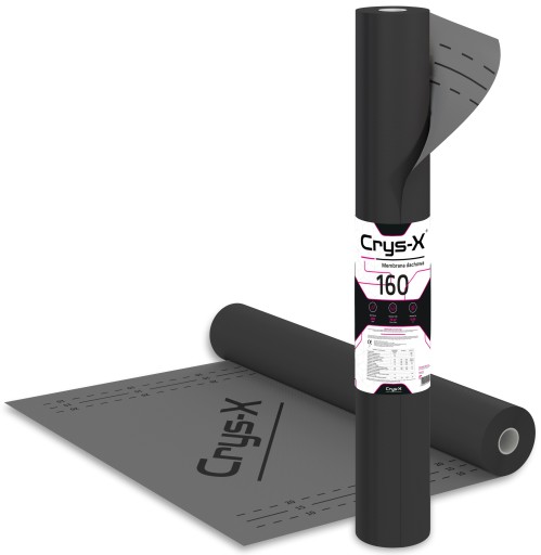 Membrana dachowa 160g Crys-X NA DOMY MODUŁOWE czarno-czarna