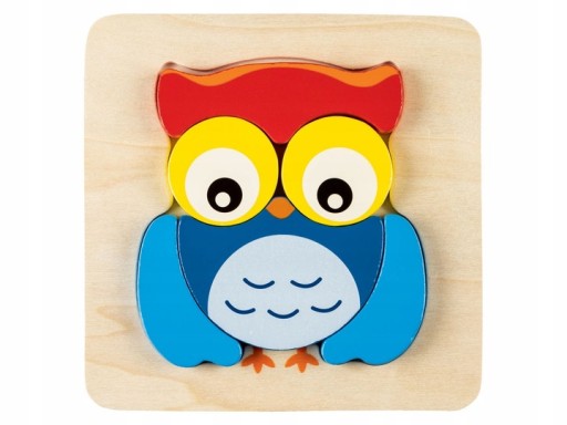 Puzzle Playtive SOWA 6 elementów 2D