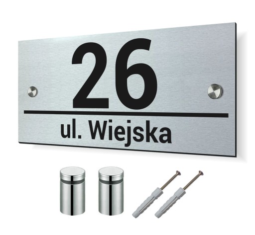 NUMER DOMU Tabliczka Adresowa na DOM Aluminium D