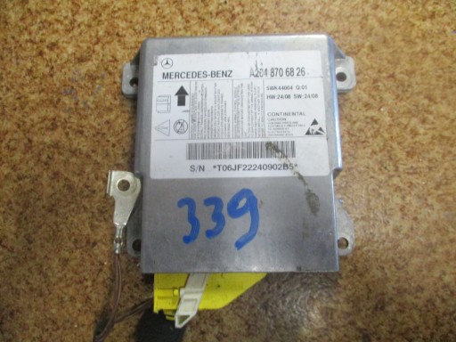 MODUŁ AIR BAG MERCEDES C KLASA W204 A2048706826