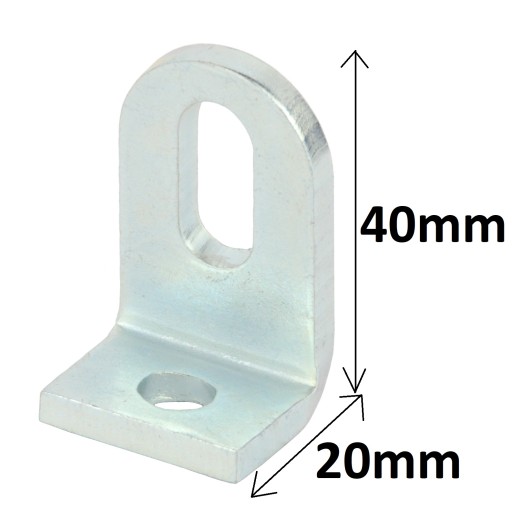 uchwyt mocowanie przęsła płotu fasolka 40mm gr 4mm