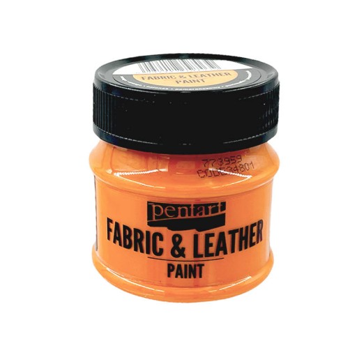 FARBA DO TKANIN I SKÓR pomarańczowa 50ml - Pentart