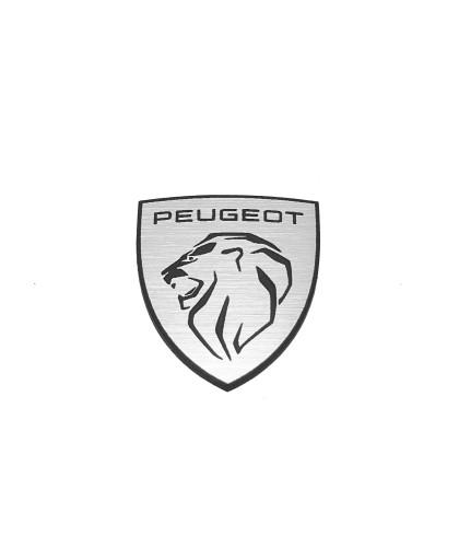 Emblemat PEUGEOT srebrna 27x30mm