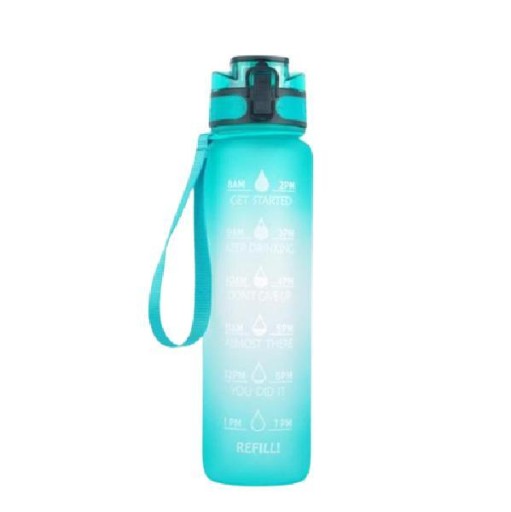 1L Track water bottle - Motivation - Time marker