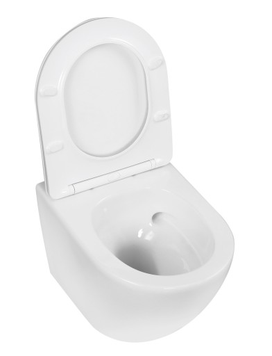 MISKA WC PODWIESZANA BEZKOŁNIERZOWA Z DESKĄ KASOS KERRA