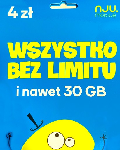 Starter Nju Mobile 4zł SIM LTE