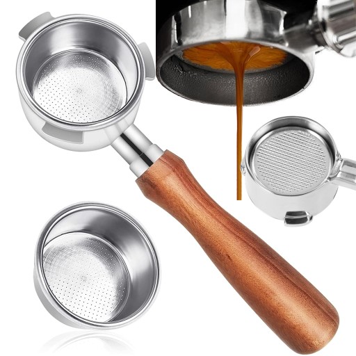 Espresso Portafilter bez dna 51mm z DeLonghi EC680 EC685 +Sitko filtr
