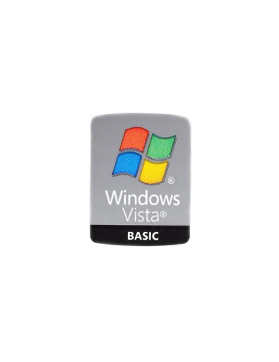 Naklejka WINDOWS VISTA BASIC 18x24mm [137]