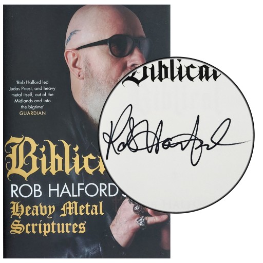 ROB HALFORD Biblical AUTOGRAF Judas Priest