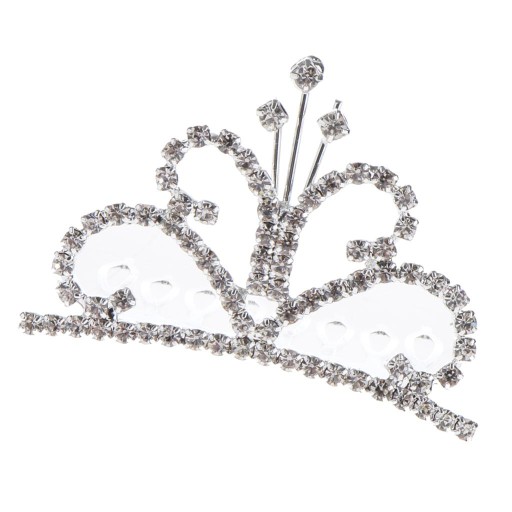 c/ Chic Mini Crystal Crown Tiara Hair Comb Wedding