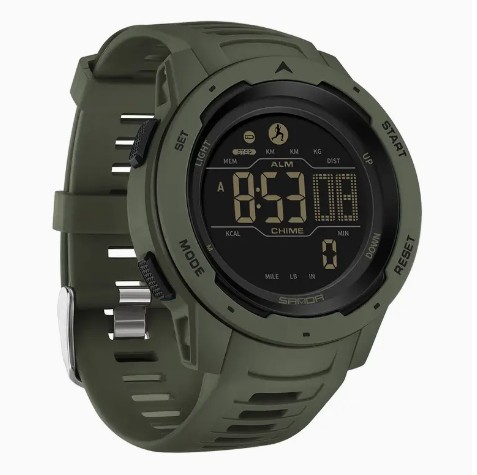 SMARTWATCH ZEGAREK SPORTOWY SANDA OUTDOOR MILITARY ZIELONY