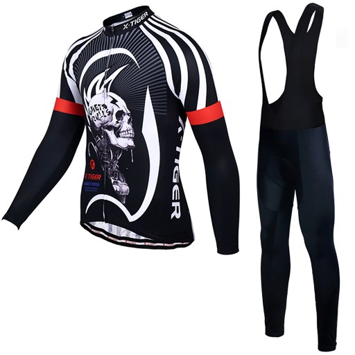 Getry Spodnie Rowerowe Bluza Ocieplany Zestaw Męski Z Wkładką Żelową 3XL