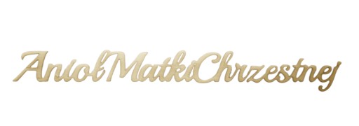Drewniany napis Anioł Matki Chrzestnej