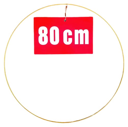 ZŁOTY MAT kółko/obręcz do łapaczy snów/makram 80cm