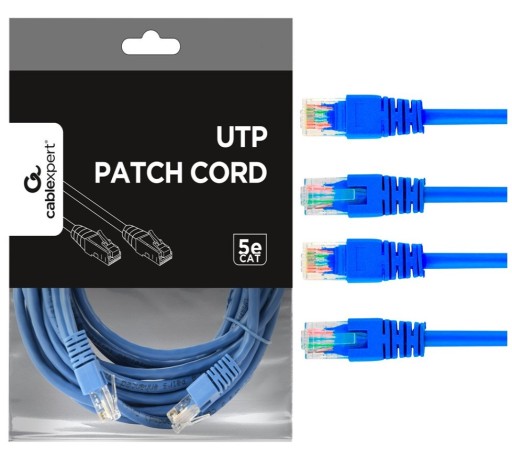 2x SZYBKI KABEL SIECIOWY RJ-45 1Gbps PRZEWÓD DO INTERNETU MOCNY DŁUGI 5m