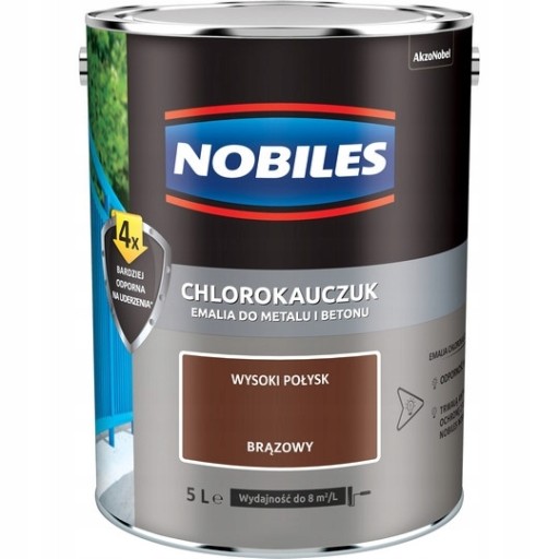 FARBA CHLOROKAUCZUK NOBILES BRĄZOWY 1L