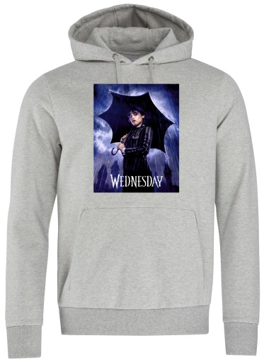 BLUZA Z KAPTUREM WEDNESDAY ADDAMS r. L 128-134