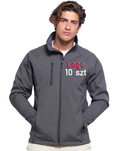 SOFTSHELL kurtka LOGO FIRMY NADRUK HAFT 10szt