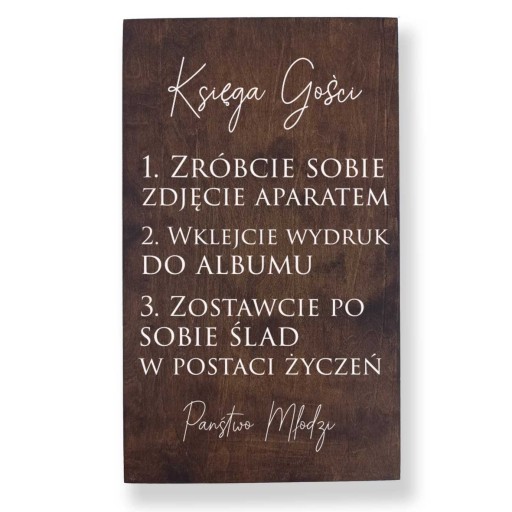 Tablica na Ślub i wesele, Tablica Księga Gości, Tablica dekoracyjna na Ślub