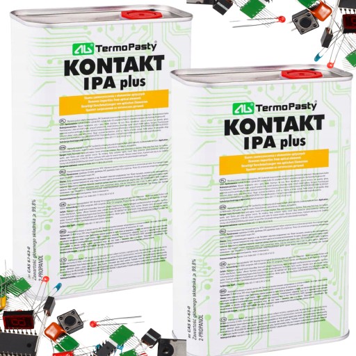 Alkohol izopropylowy Kontakt IPA KANISTER METAL PUSZKA 2 x 1l