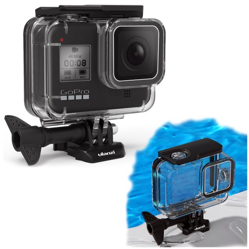 Obudowa podwodna 60m do GoPro 8 - szkło optyczne przed obiektywem