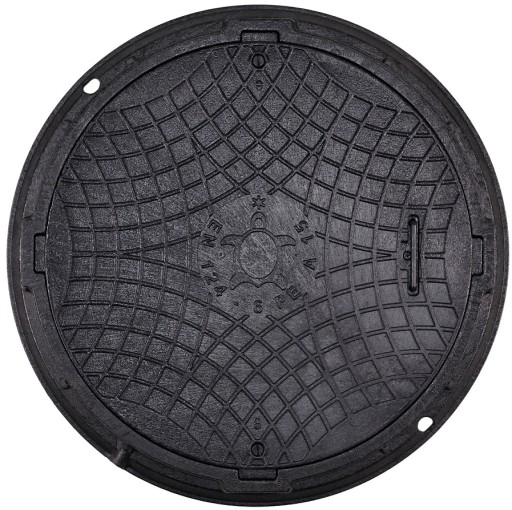 Właz pokrywa dekiel ogrodowy PP 600 czarny H=70mm