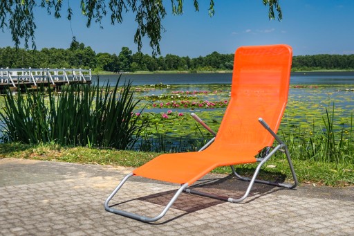 LEŻAK KRZESŁO FOTEL PLAŻOWY OGRODOWY SKŁADANY