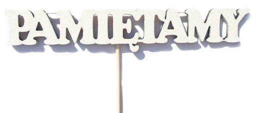 TOPPER PAMIĘTAMY 6 SZT 14CM BUKIET KWIATY WIĄZANKA