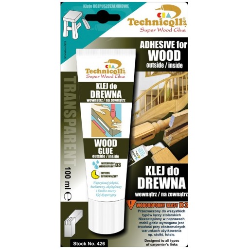 KLEJ DO DREWNA KLASYCZNY 100 ML TECHNICQLL R-426