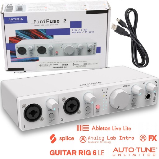 Arturia MiniFuse 2 BIAŁY INTERFEJS + SOFT | w 24h