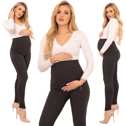 LEGGINSY CIĄŻOWE DŁUGIE GETRY SUPER KRYJĄCE 6XL