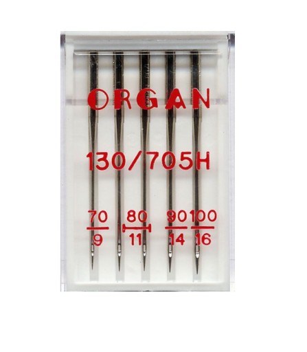 IGŁY ORGAN PÓŁPŁASKIE UNIWERSALNE MIX 70-100 5SZT.