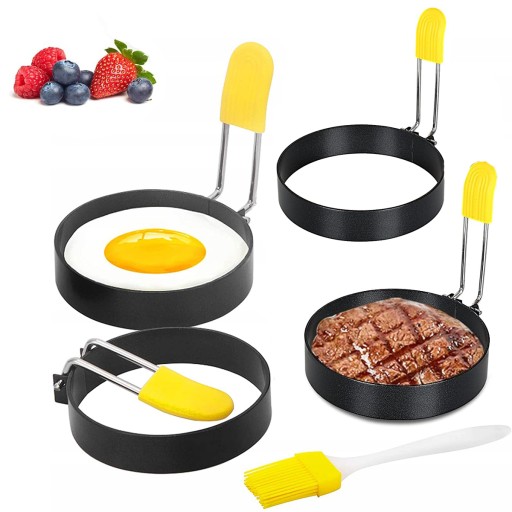 4xForma obręcz do sadzonych jajek jajko pancake, do jajek sadzonych foremka