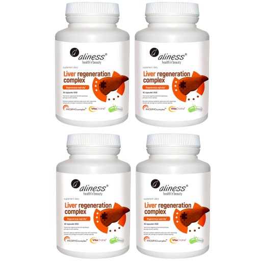 4x Aliness LIVER REGENERATION DETOX WĄTROBY