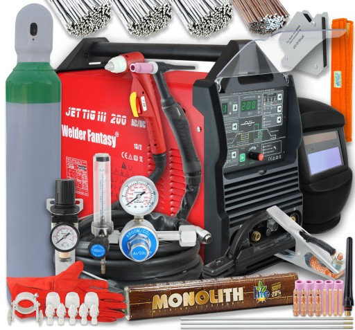 Plazma spawarka JET TIG III 200 AC/DC zestaw butla