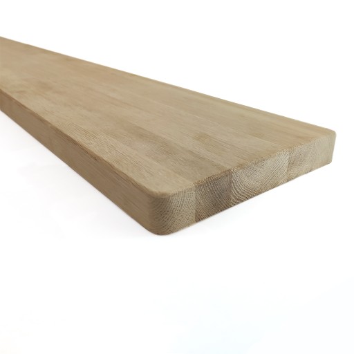 Parapet drewniany dębowy 50 cm gł gr 4 cm dąb