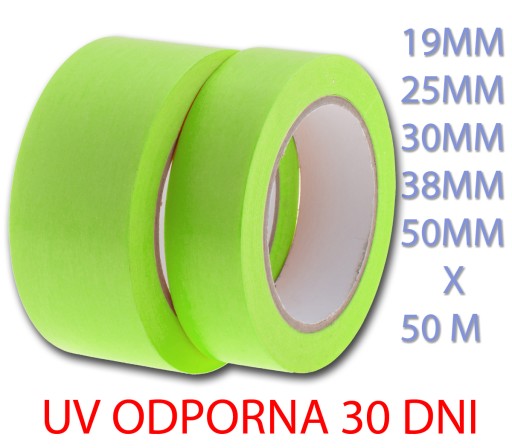 TAŚMA PAPIEROWA LAKIERNICZA 80°C - UV30 -25MM/50M