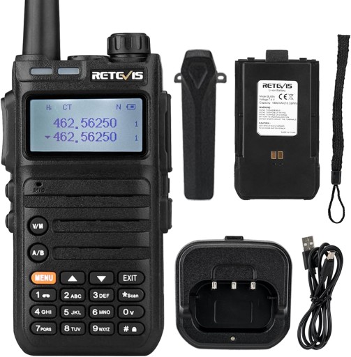 Retevis RA685 Dual Band Ham Radio, Przenośne Akumulator Walkie Talkie